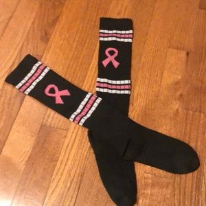 Black Brest cancer socks